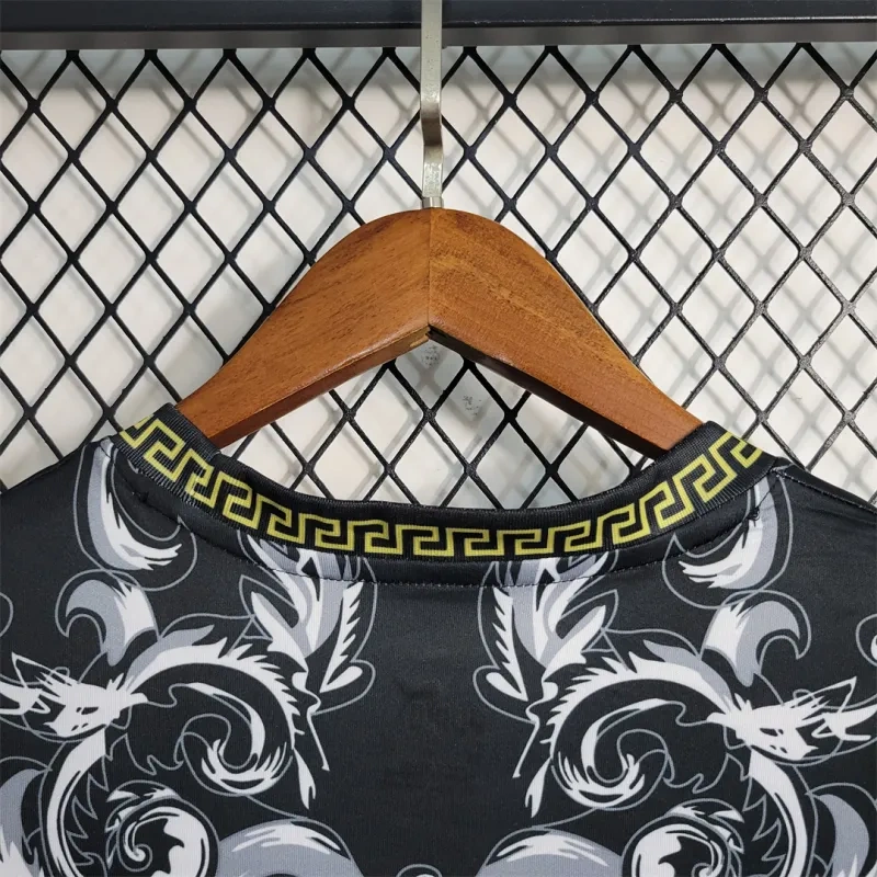 2023 Italy Nation VERSACE Special Edition Black Jersey
