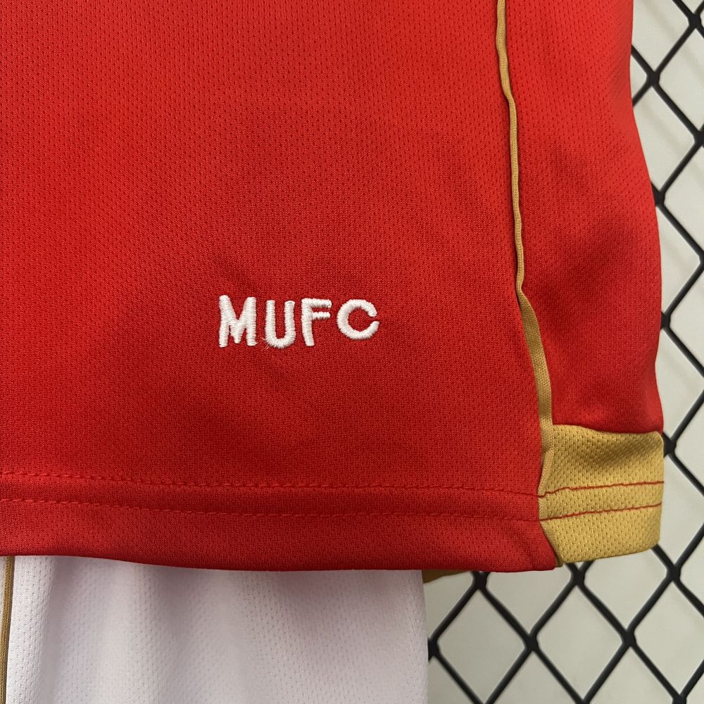 Manchester United 06-07 Home Retro Kids Kits Children Sets Football Jerseys