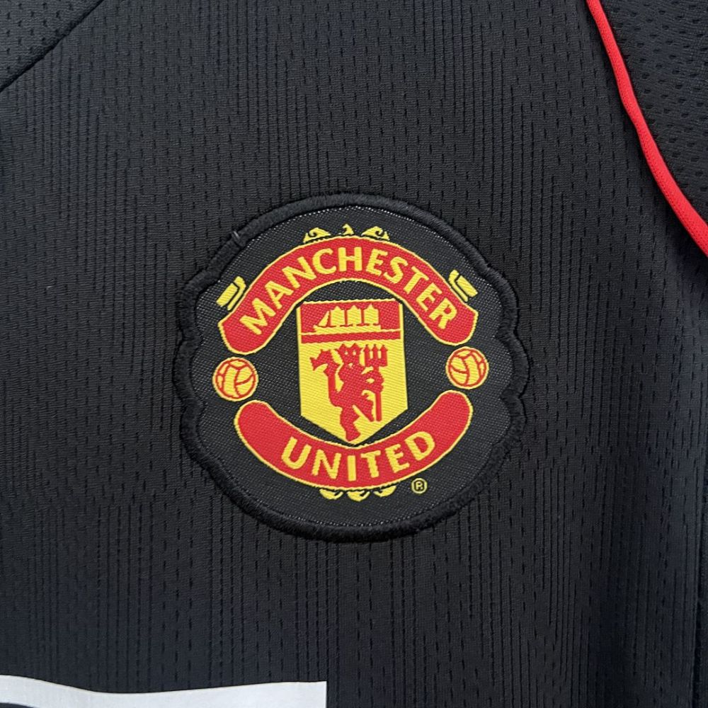 Manchester United 07-08 Away Retro Kids Kits Children Sets Football Jerseys