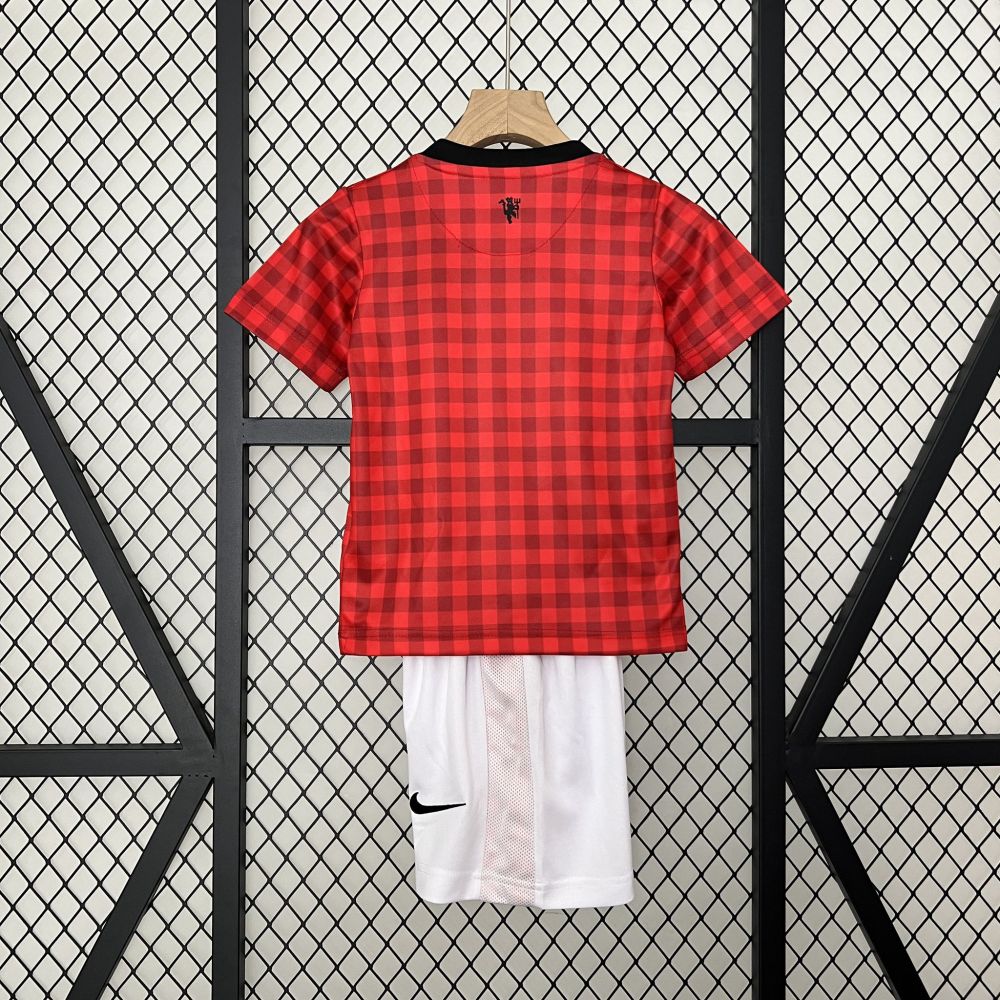 Manchester United 12-13 Home Retro Kid Kits Youth Apparels Jersey