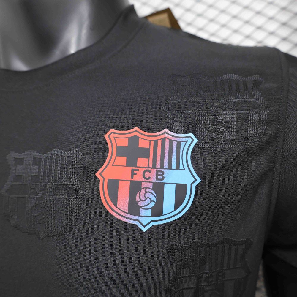 Spotify Barcelona 2024-25 black Player Version Soccer Jersey