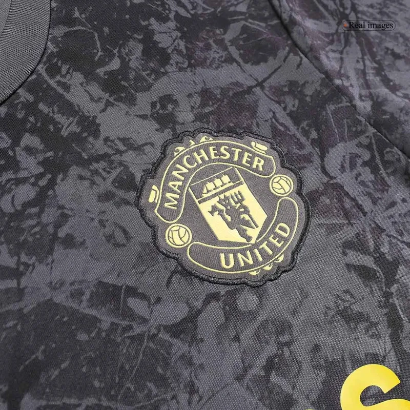 Manchester United Stone Roses Pre-Match Kit Football Jersey 23/24 - Cutejersey