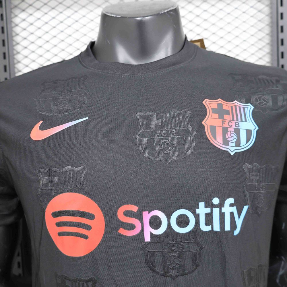 Spotify Barcelona 2024-25 black Player Version Soccer Jersey