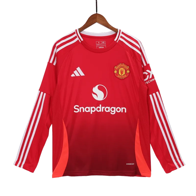 Manchester 2024/25 United Home Long Sleeve Jersey