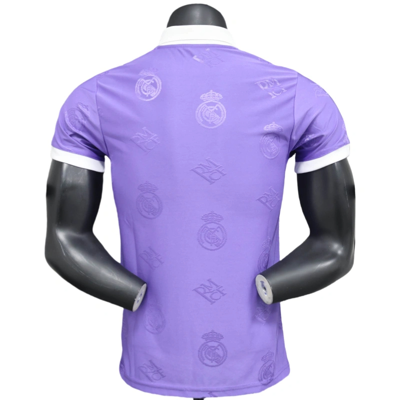 2025-26 Real Madrid Men's Polo Shirt Purple