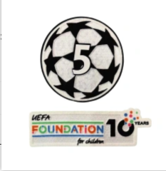 24/26 ucl5 & uefa foundation 10 years badge