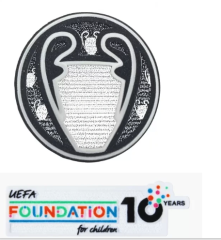 ucl champion (psg) & uefa foundation 10 years badge