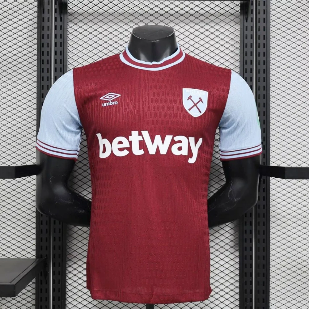 West Ham United Home Bowen 20 Shirt 2024-2025 Player version Size：S-2XL（Non-Customize）