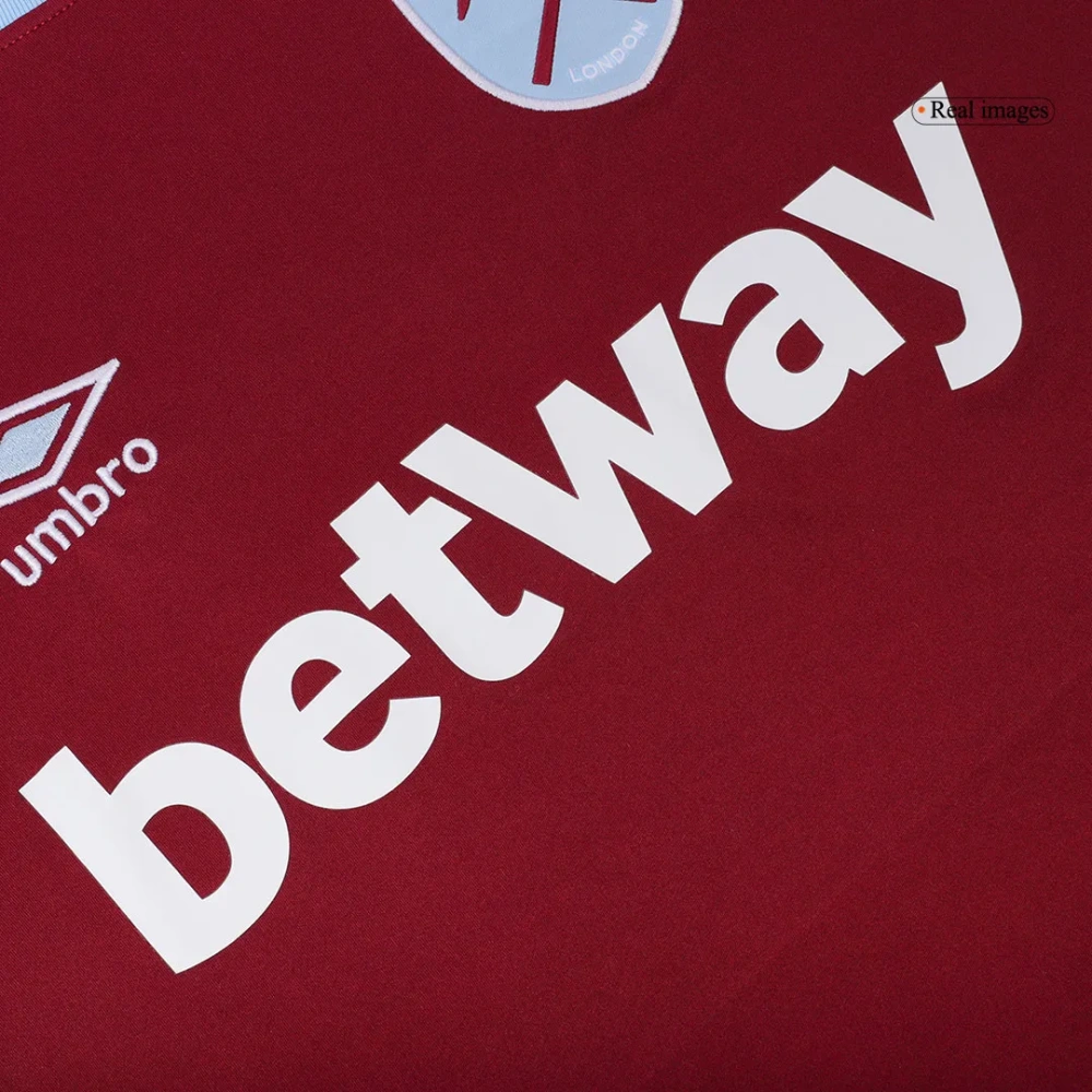 West Ham United Home Kudus 14 Shirt 2024-2025 Fan version Size：S-4XL（Non-Customize）