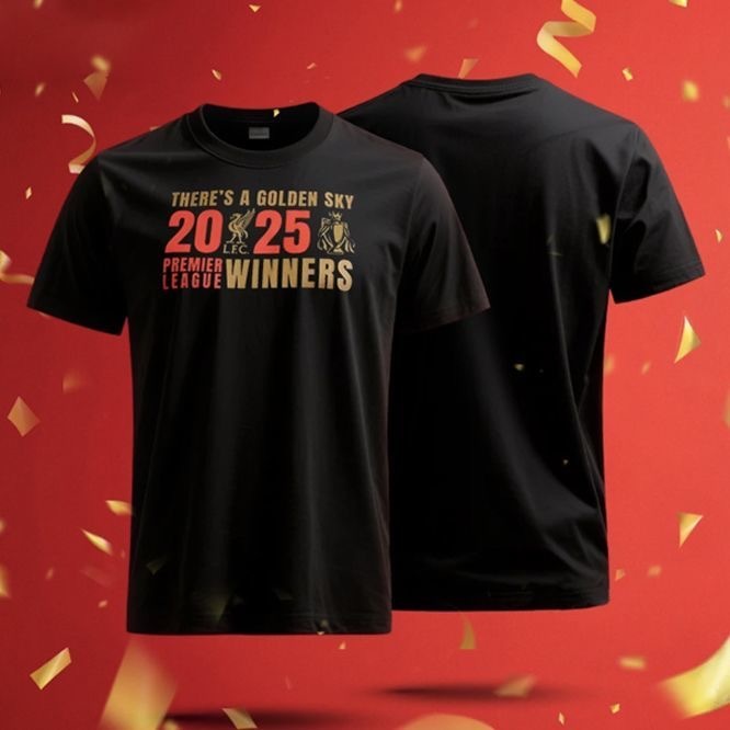 2025 Premier League Liverpool Championship Commemorative 20 Champions League Short Sleeve T-shirt