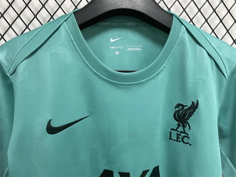 Liverpool Pre-match Training Green Jersey  2024/2025