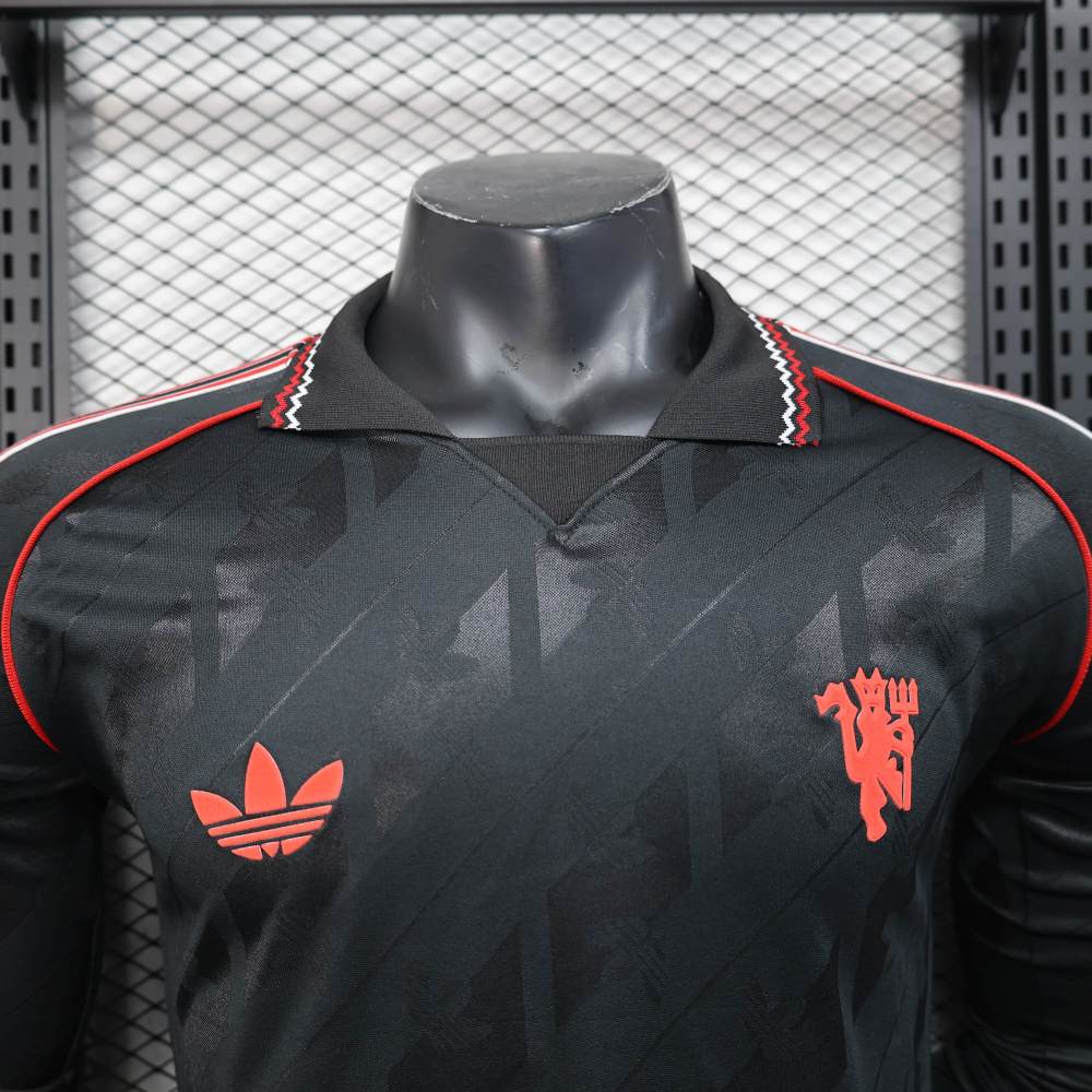 Manchester United POLO Shirt Player Edition Football Jersey Long Sleeve 25-26