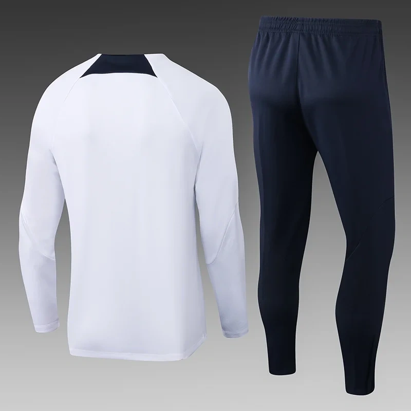 2024/2025 Paris Saint-Germain Half-Pull Training Suit White Football Shirt
