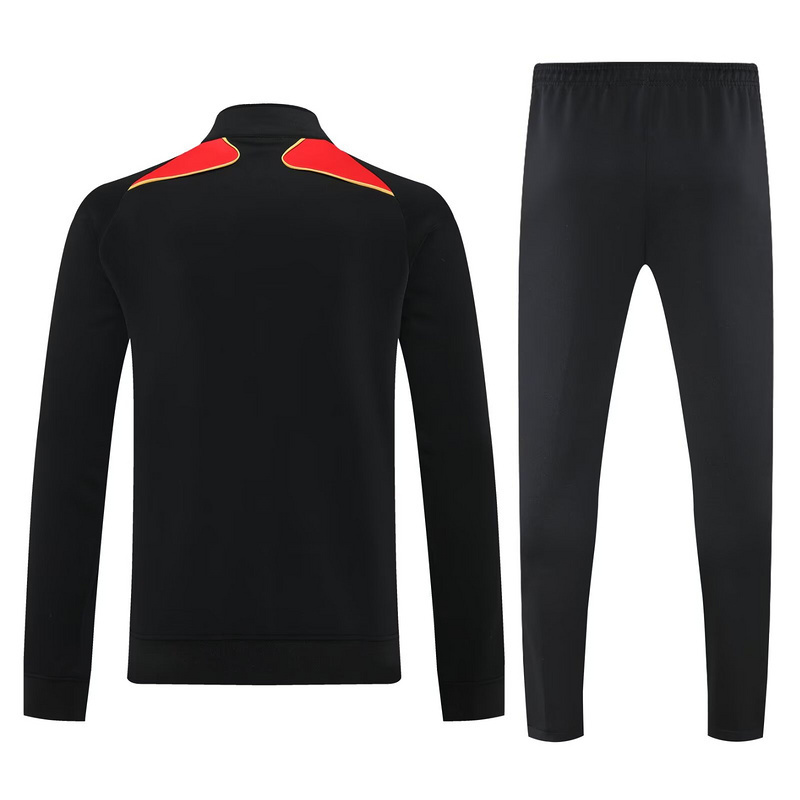 2025 Germany Black Football Tracksuit Long Jacket Suits