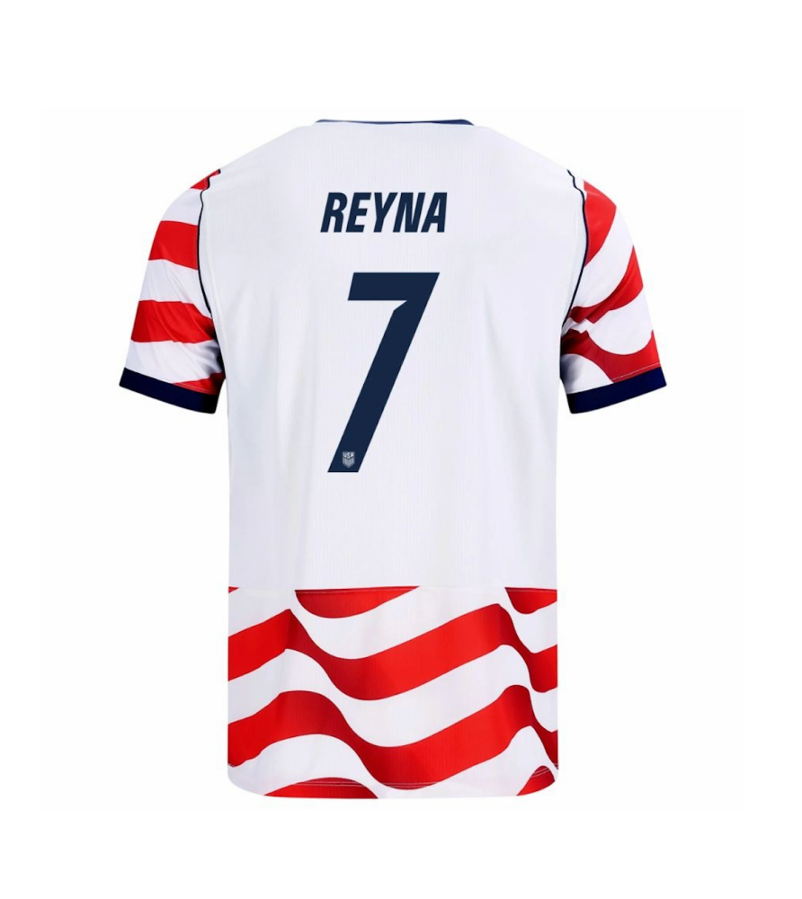 REYNA #7 USA Soccer Jersey Home Custom Shirt World Cup 2026