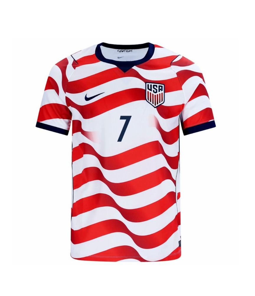 REYNA #7 USA Soccer Jersey Home Custom Shirt World Cup 2026