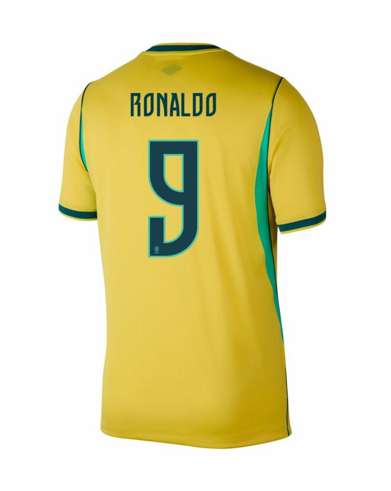 RONALDO #9 Brazil Soccer Jersey Home Custom Shirt World Cup 2026