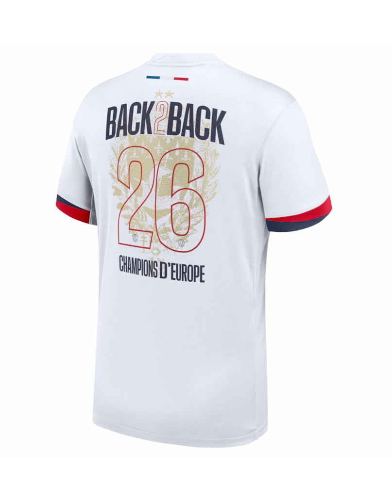 Authentic Soccer Jersey PSG Away x Champions of Europe 2026 Shirt 2024/25