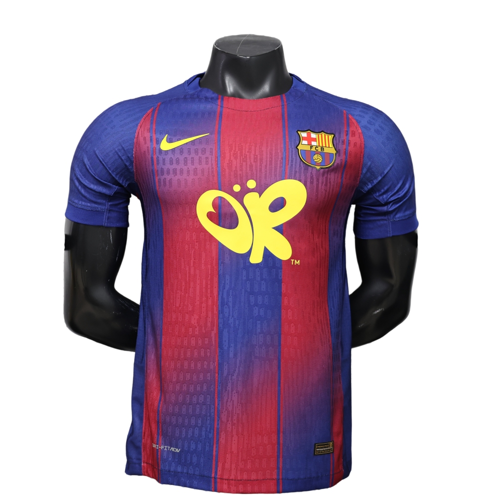 26-27 Barcelona x OK Collaboration Football Jersey Player Edition