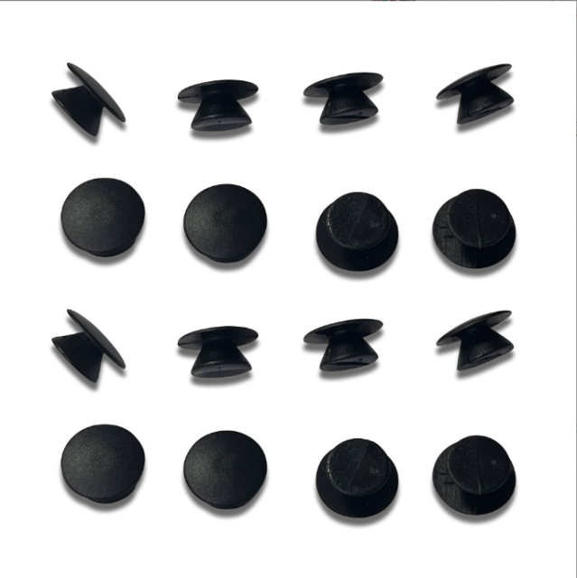 Crocs diy shoe buckle, buckle conical buckle, black button H button new