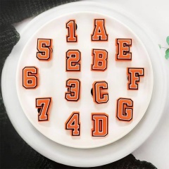 alphanumeric charm for shoes accessories