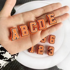 alphanumeric charm for shoes accessories