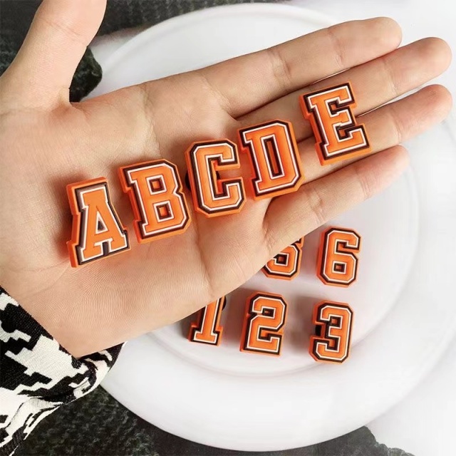 alphanumeric charm for shoes accessories