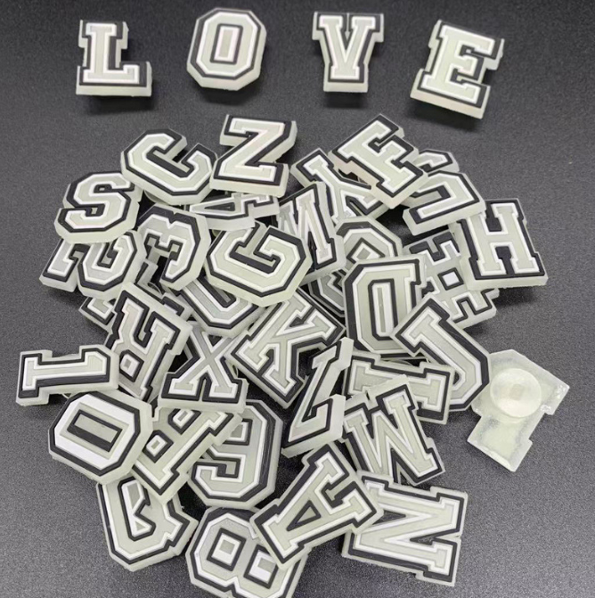 alphanumeric charm for shoes accessories