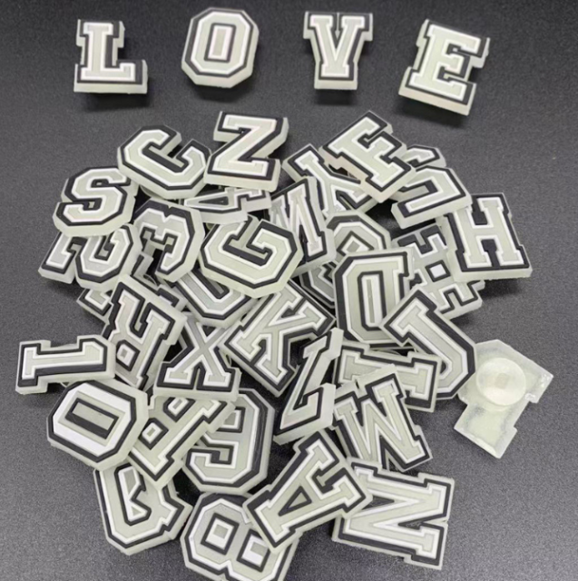 alphanumeric charm for shoes accessories