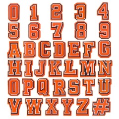 alphanumeric charm for shoes accessories