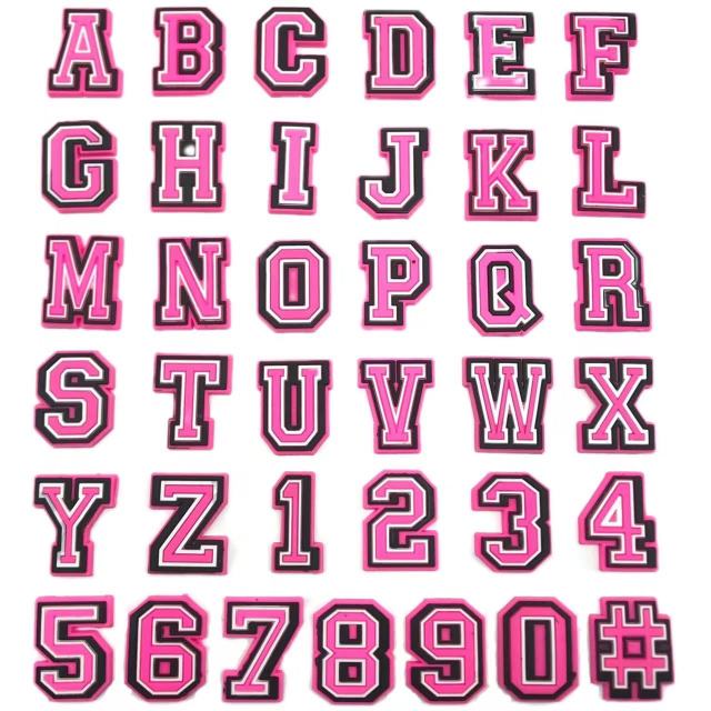 alphanumeric charm for shoes accessories
