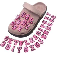 alphanumeric charm for shoes accessories