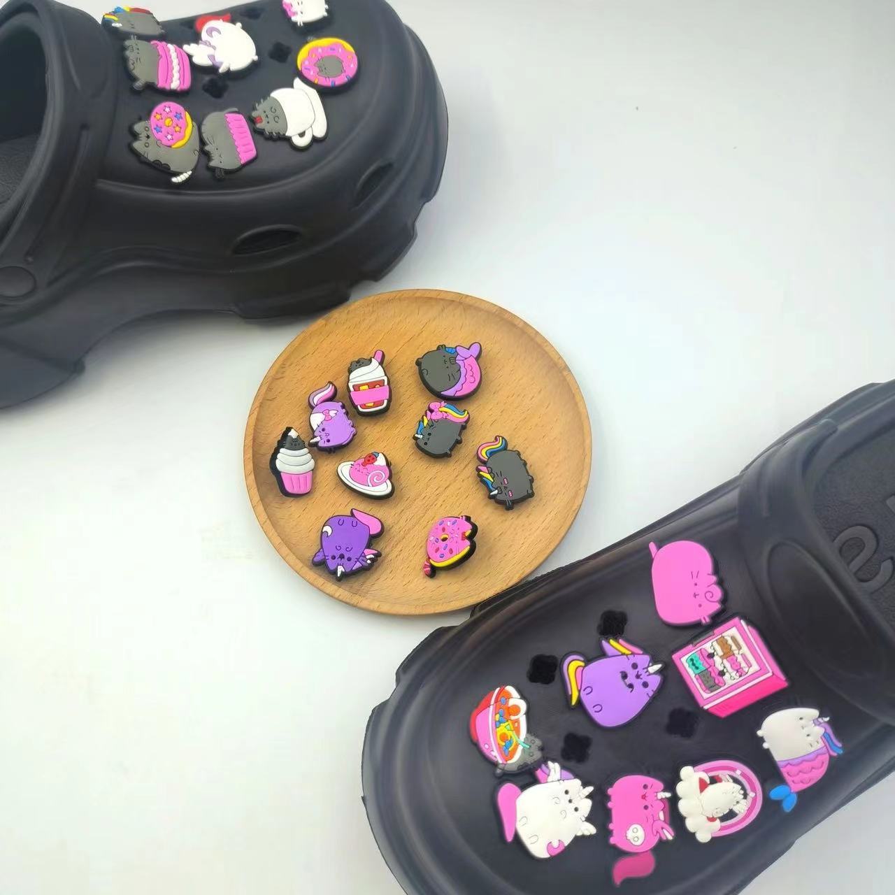 Unicorn cat personality garden shoe decoration