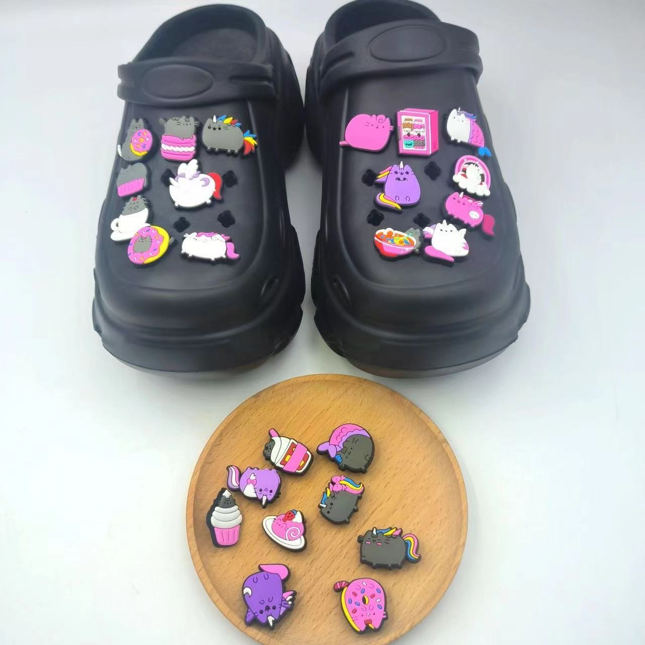Unicorn cat personality garden shoe decoration