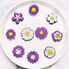 charm of purple daisies