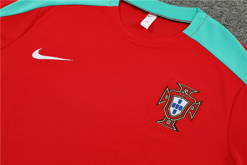 24-25 Short Sleeve Training Jersey Portuguese Red