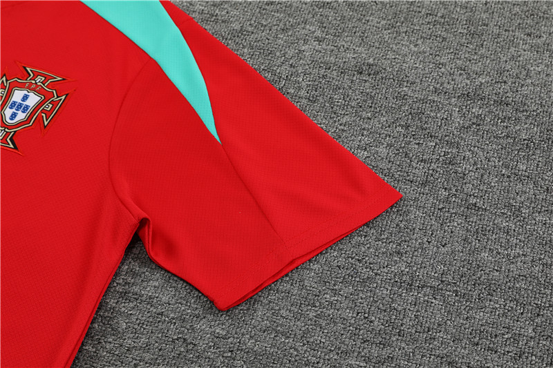 24-25 Short Sleeve Training Jersey Portuguese Red