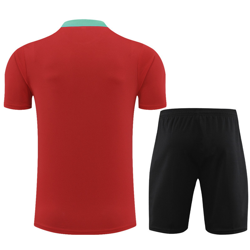 24-25 Short Sleeve Training Jersey Portuguese Red