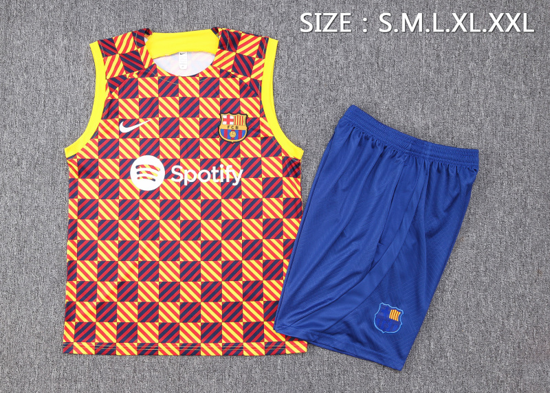23-24 season Barcelona yellow training vest