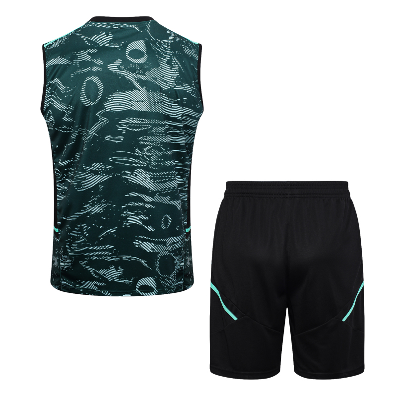 23-24 season Real Madrid Green Training Vest Set