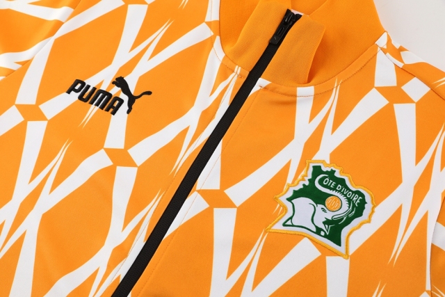 23-24 Ivory Coast 01 Orange Jacket Suit