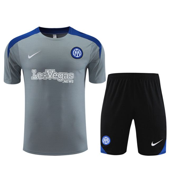 24-25 Short Sleeve Training Wear Inter Milan Gray
