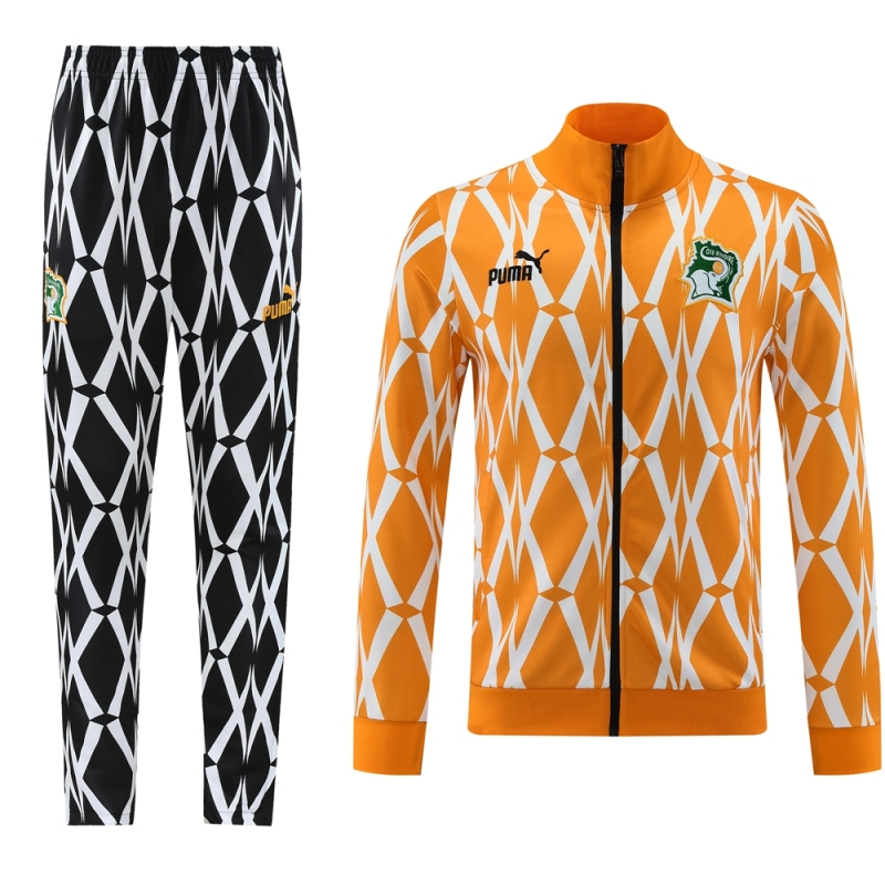 23-24 Ivory Coast 01 Orange Jacket Suit