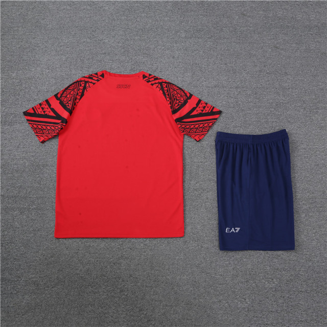 23-24-Short Sleeve Training Jersey Naples Red