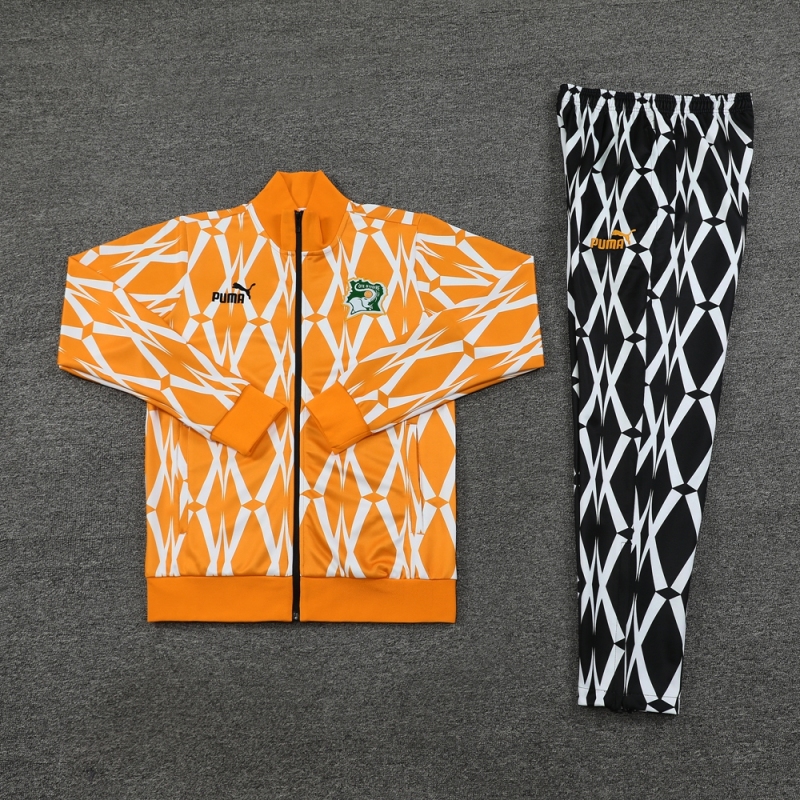 23-24 Ivory Coast 01 Orange Jacket Suit