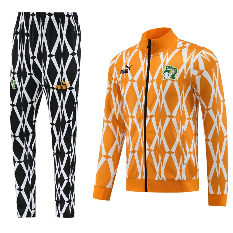 23-24 Ivory Coast 01 Orange Jacket Suit
