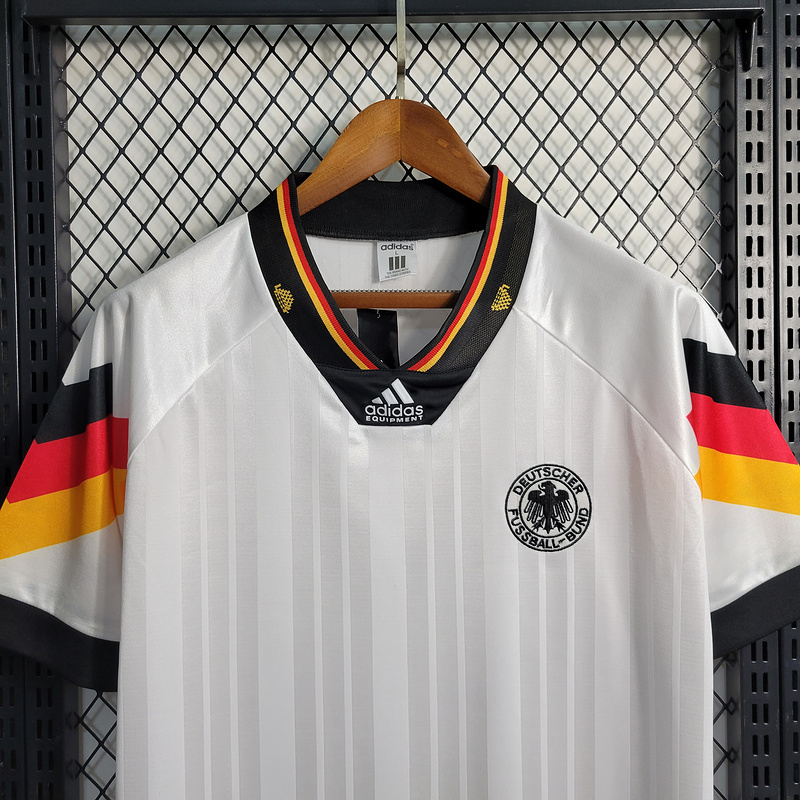 Retro 1992 Germany away V?ller  Football jersey retro