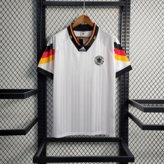 Retro 1992 Germany away V?ller  Football jersey retro