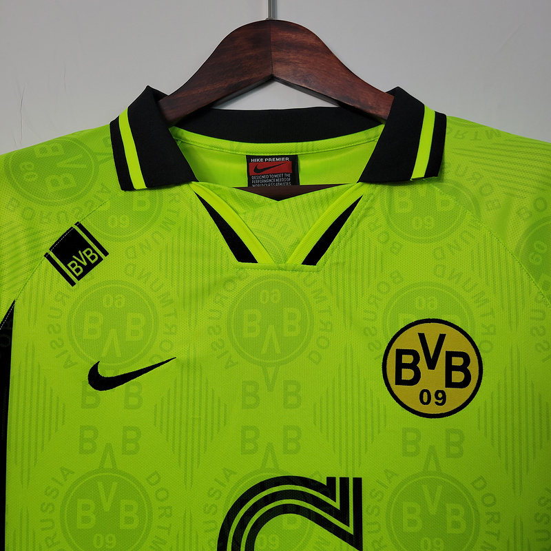 Retro 1996 Dortmund home   Football jersey retro