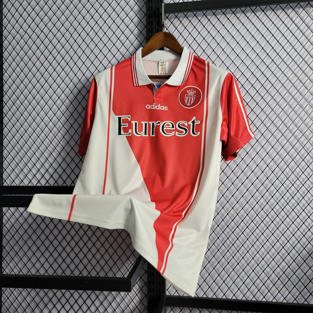 Retro 1998 Monaco home   Football jersey retro